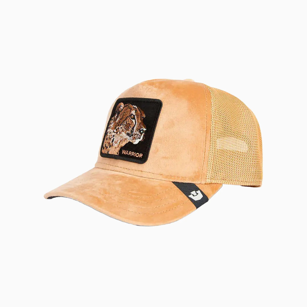 Casquette de routier guépard en velours