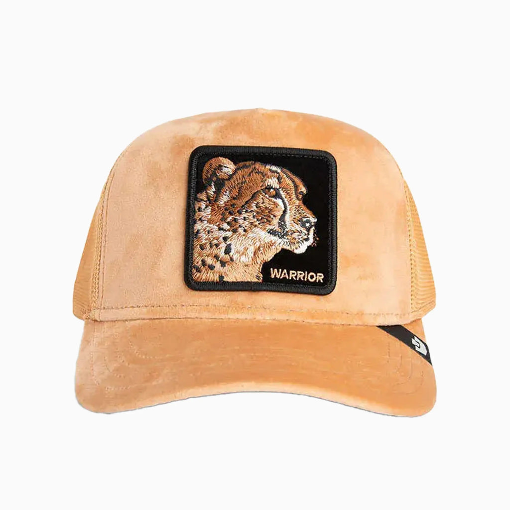 Casquette de routier guépard en velours