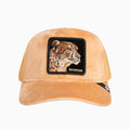 Casquette de routier guépard en velours