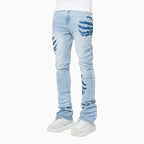 Pantalón vaquero Hell Dragger aguamarina para hombre