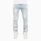 Men's Aqua Blue Icon Denim V2 Pant