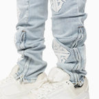 Men's Aqua Blue Icon Denim V2 Pant