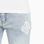 Men's Aqua Blue Icon Denim V2 Pant