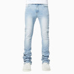 Men's Crosses Embellished Denim Pant