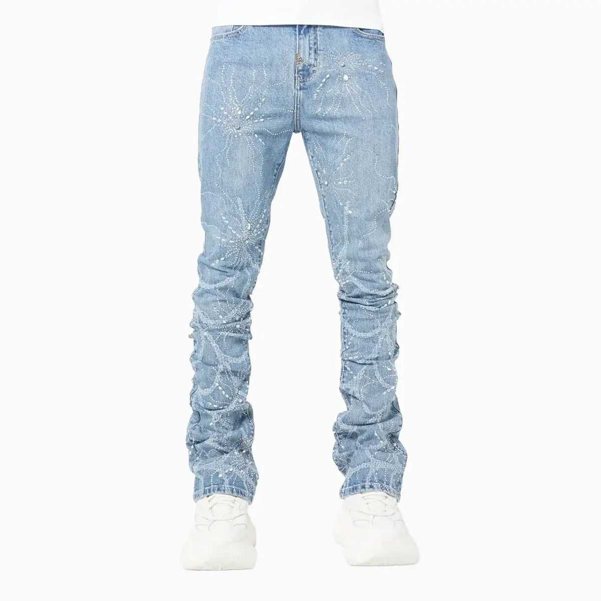 Men's Steel Blue Spider Denim Pant