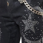 Men's Waxed Calligraphy Denim Pant