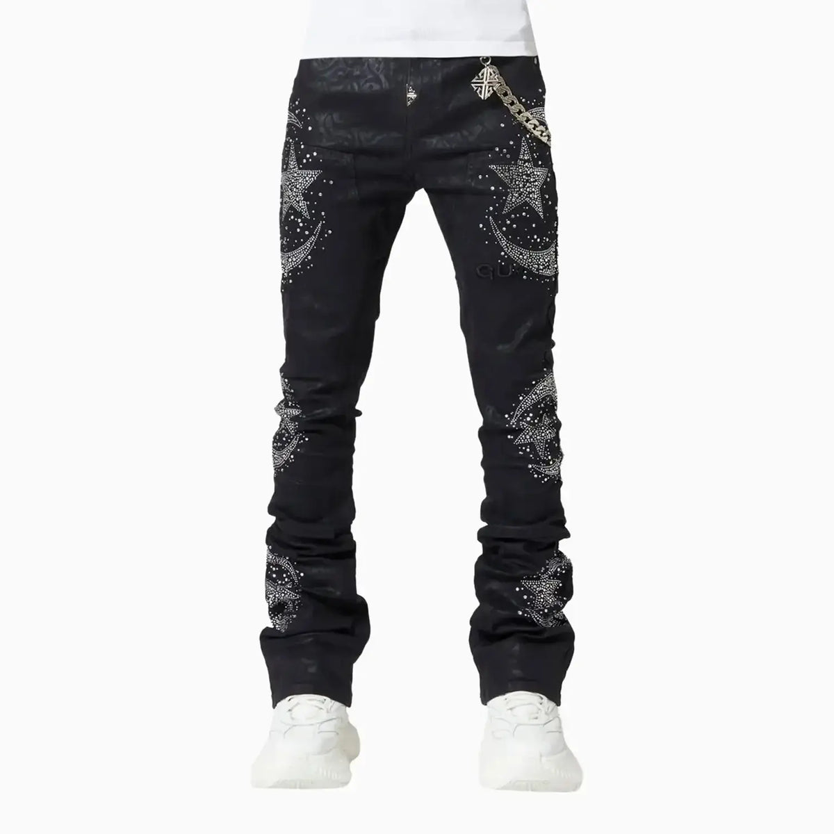 Men's Waxed Calligraphy Denim Pant