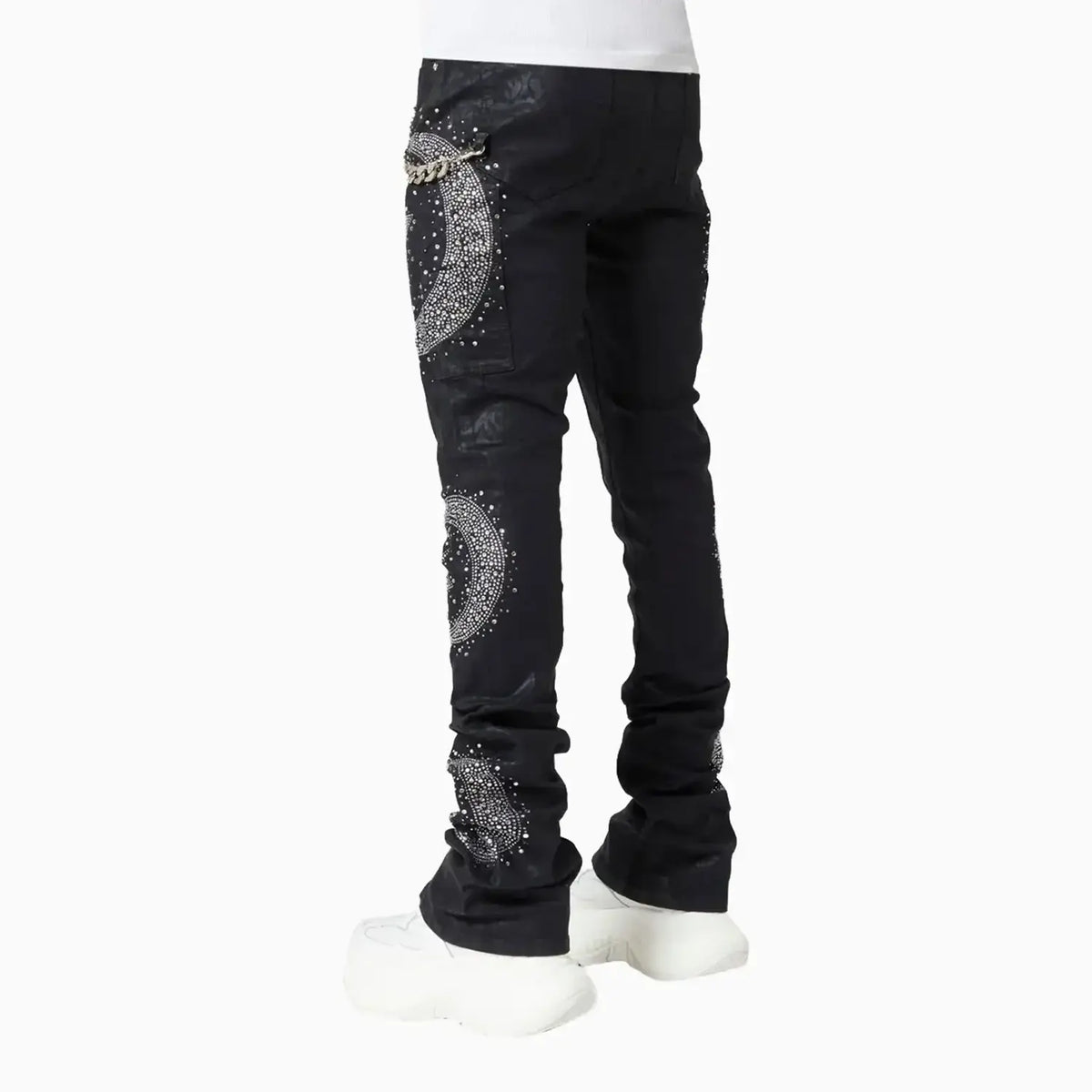Men's Waxed Calligraphy Denim Pant