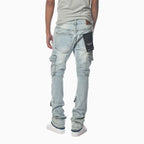Jean Cargo Délavé Léger pour Homme