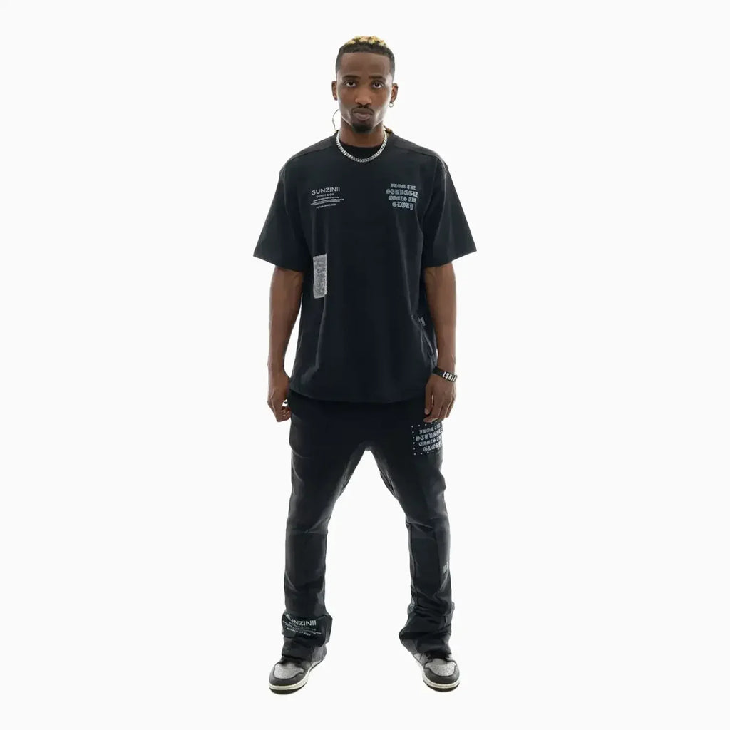 Men's Savage Culture Graphic Co-ord Set ¨C Black Edition