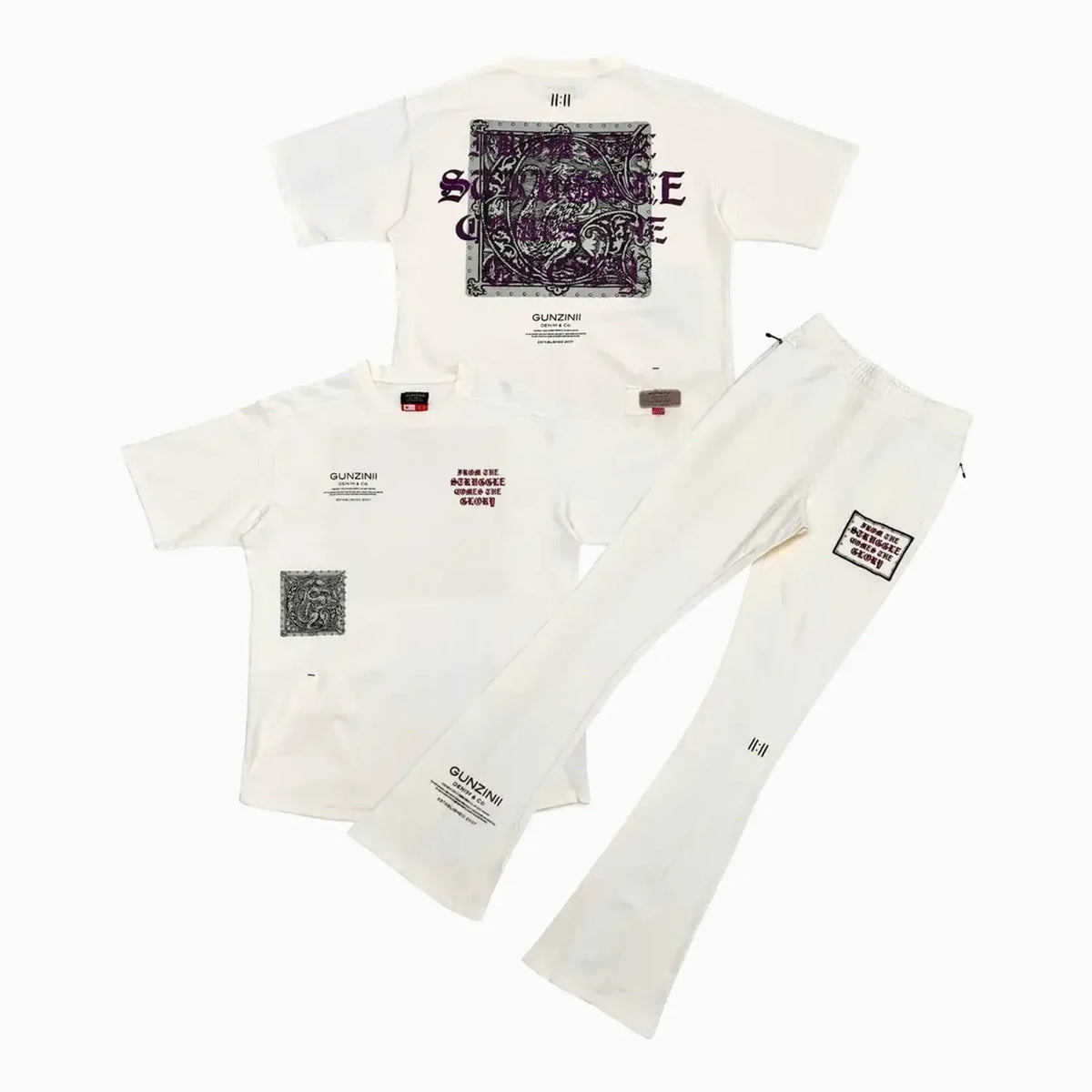 Men's Savage Culture Graphic Co-ord Set ¨C Off-White Edition