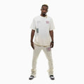 Ensemble coordonné graphique Savage Culture pour homme – Édition blanc cassé
