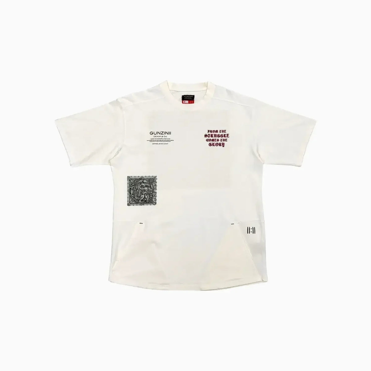 Ensemble coordonné graphique Savage Culture pour homme – Édition blanc cassé
