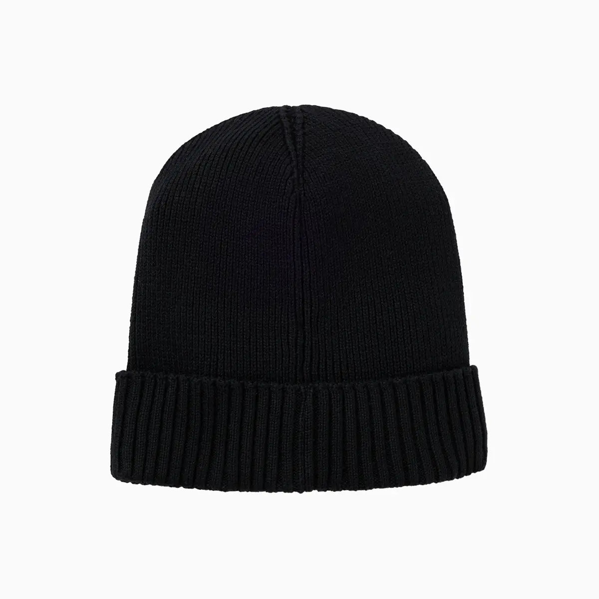 Gorro de punto con logo en algodón y lana virgen
