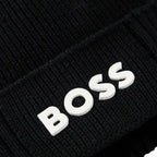 Bonnet à logo en coton et laine vierge