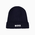 Bonnet à logo en coton et laine vierge