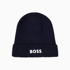 Bonnet à logo en coton et laine vierge