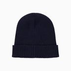 Bonnet à logo en coton et laine vierge