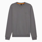Men's Cotton Terry Sweatshirt with Logo Patch