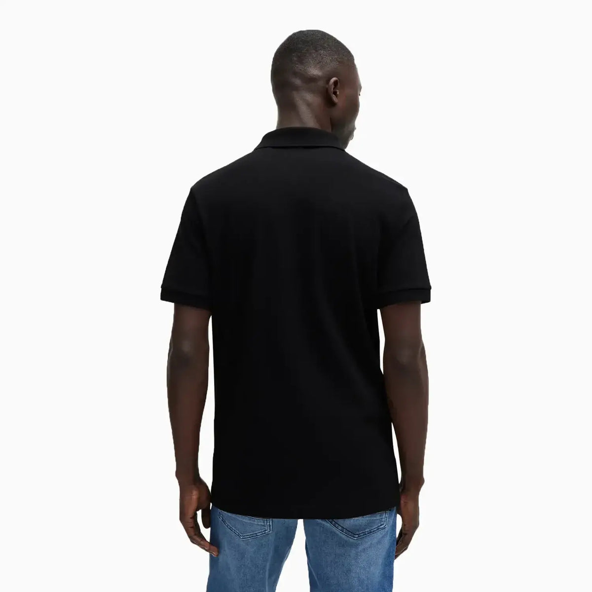 Polo elástico extra slim fit para hombre con cinta con logo