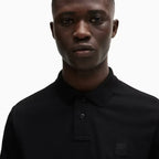 Polo elástico extra slim fit para hombre con cinta con logo