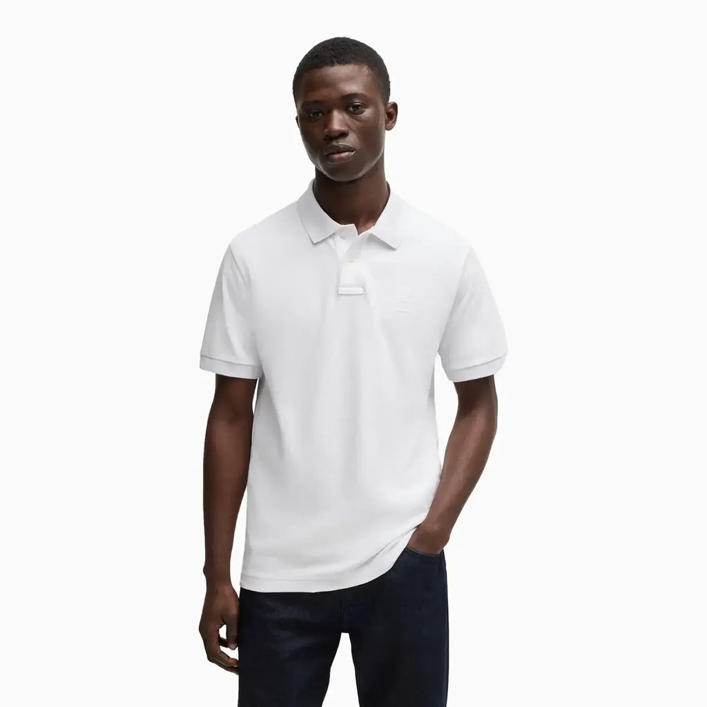 Polo Extrêmement Ajusté Extensible Pour Homme Avec Bande Logotypée