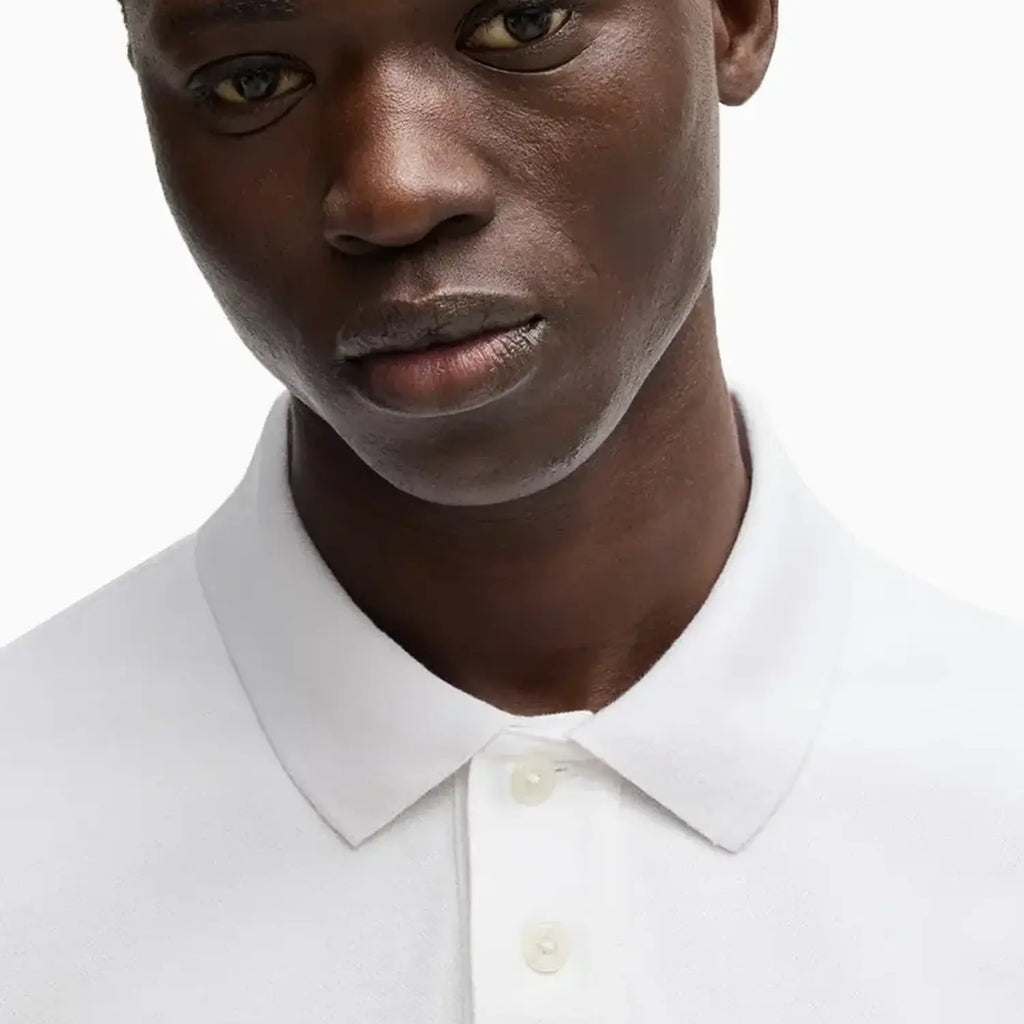 Polo Extrêmement Ajusté Extensible Pour Homme Avec Bande Logotypée