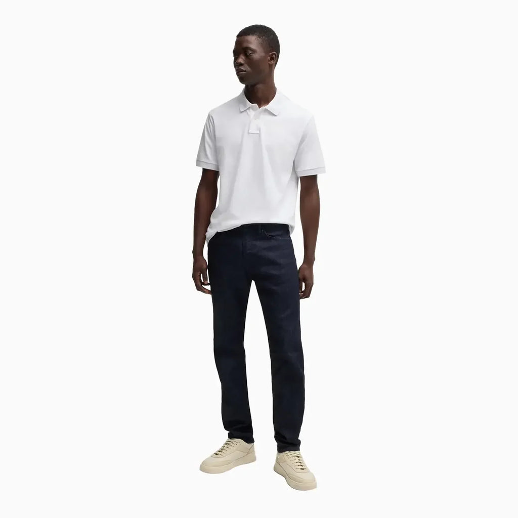 Polo Extrêmement Ajusté Extensible Pour Homme Avec Bande Logotypée