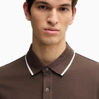 Polo elástico slim fit de algodón para hombre