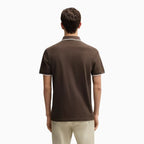 Polo elástico slim fit de algodón para hombre