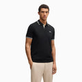 Polo slim fit homme en coton stretch avec logo