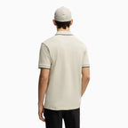 Polo slim fit homme en coton stretch avec logo