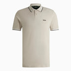 Polo slim fit homme en coton stretch avec logo