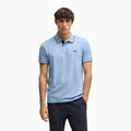 Polo slim fit homme en coton stretch avec logo