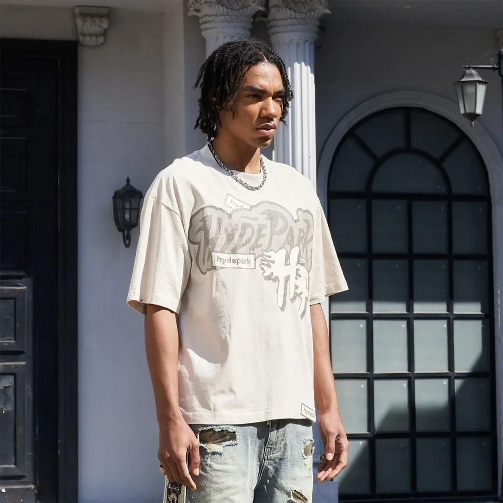 Men's Monochrome Short Sleeve T-Shirt - Famous | Online Store
