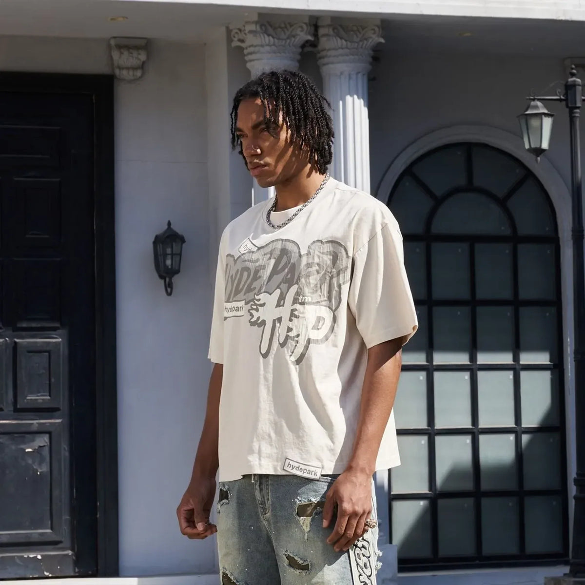 Men's Monochrome Short Sleeve T-Shirt - Famous | Online Store