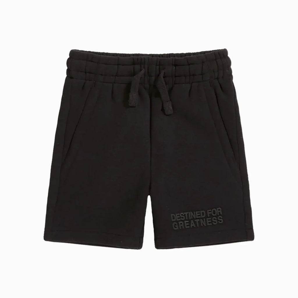 Conjunto de camiseta y pantalón corto para niños "Destinado a la grandeza"