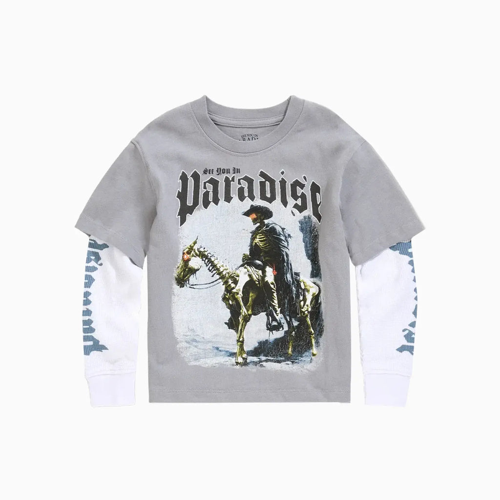 T-shirt thermique gaufré Kid's Night Rider