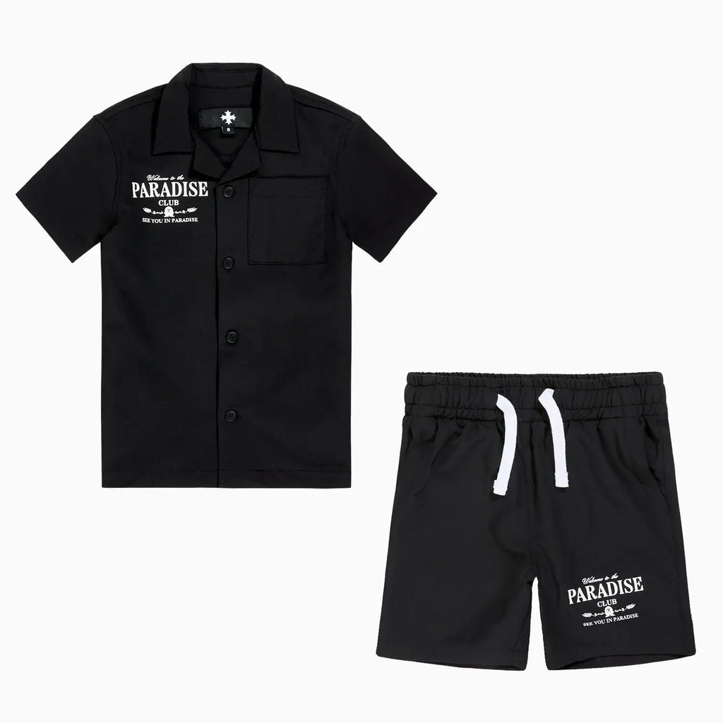Conjunto de Camiseta y Pantalones Cortos Club Paraíso Infantil