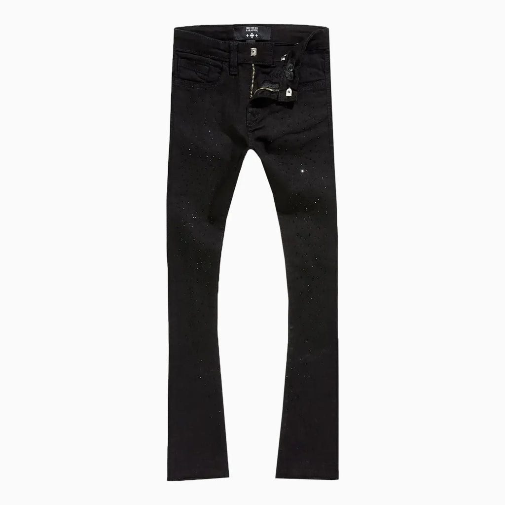 Jean super skinny empilé Nuit étoilée pour enfant