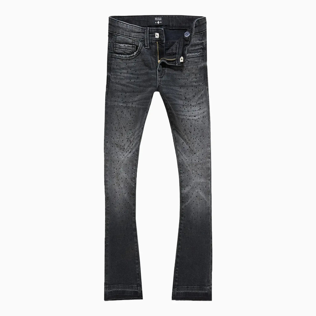 Kid's Super Skinny Stacked Starry Night Denim Pant