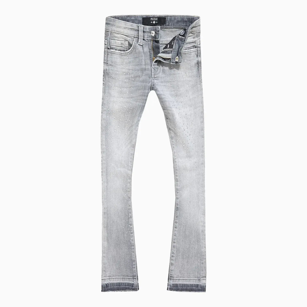 Kid's Super Skinny Stacked Starry Night Denim Pant