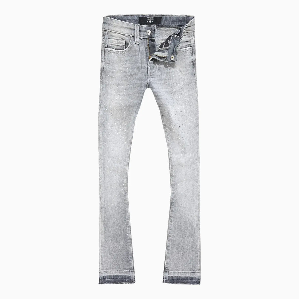 Kid's Super Skinny Stacked Starry Night Denim Pant