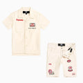 Conjunto de camisa y pantalones cortos The Re-Up Mechanic para niños
