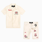 Conjunto de camisa y pantalones cortos The Re-Up Mechanic para niños