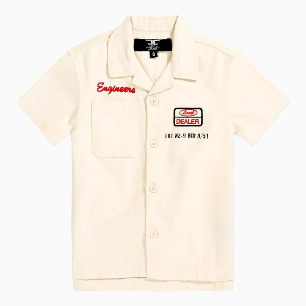 Conjunto de camisa y pantalones cortos The Re-Up Mechanic para niños