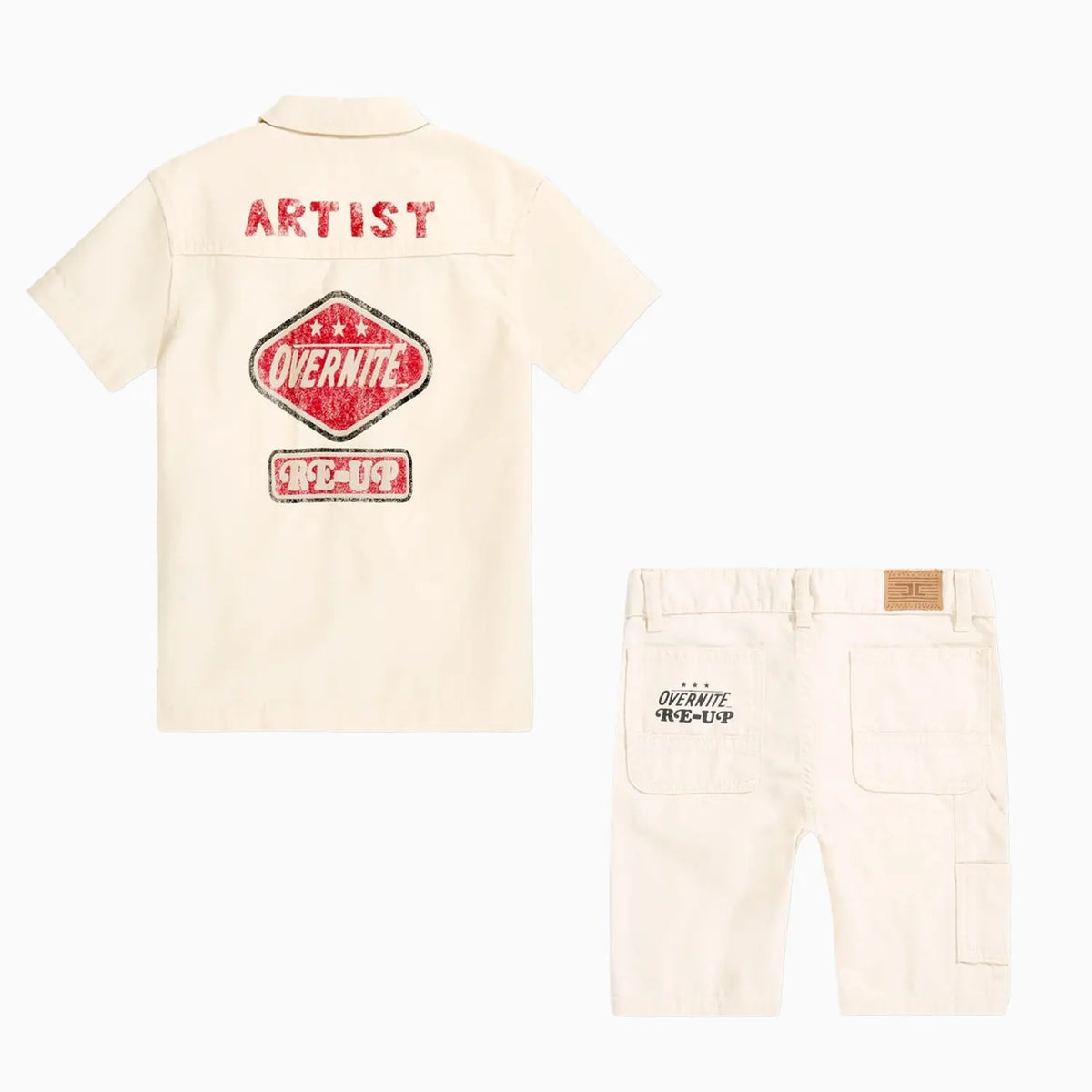 Kid's The Re-Up Mechanic Shirt and Shorts Outfit