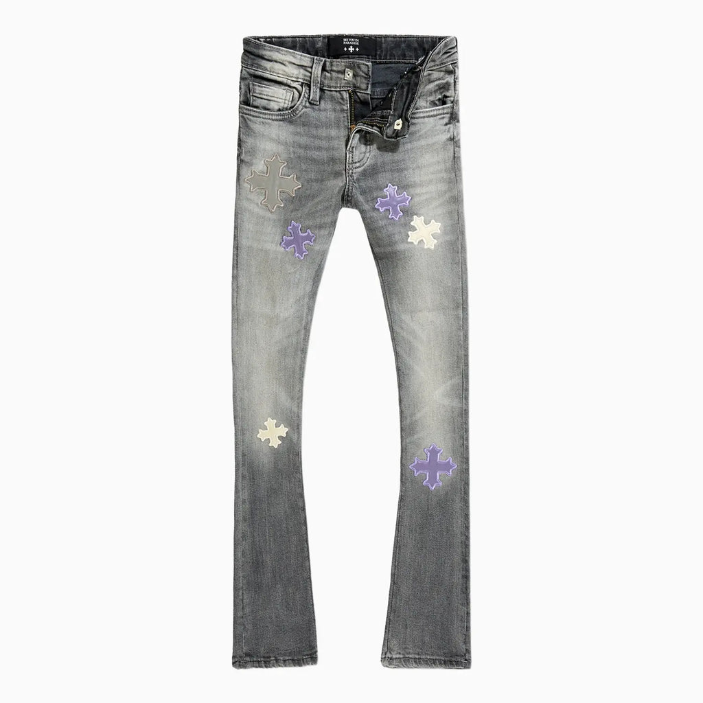 Kid's Utopia T-Shirt and Reckoning Stacked Denim Pant Outfit