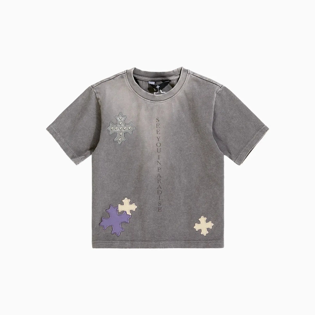Kid's Utopia T-Shirt and Reckoning Stacked Denim Pant Outfit