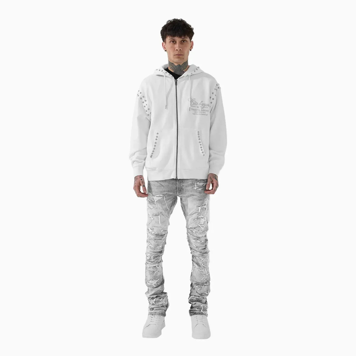 Sudadera con capucha y cremallera Icon para hombre
